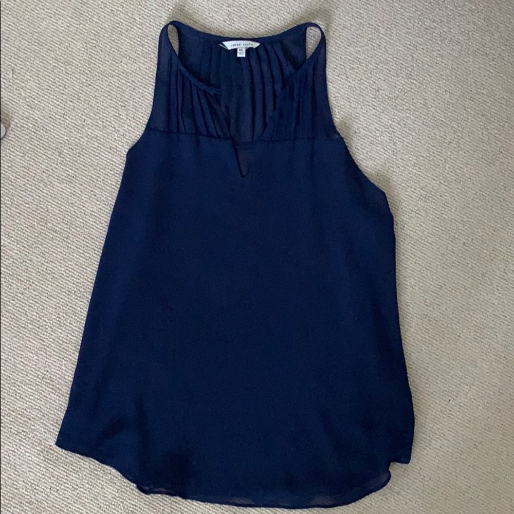 Navy Naked Zebra blouse